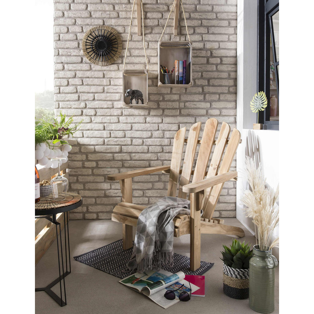 Thumbnail - TPFGarden Gartensessel, Natur, Holz, 57x104x73 cm, Gartenmöbel, Gartenstühle, Gartenstühle