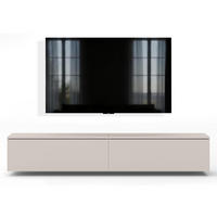 LOWBOARD Barvo 2x100 Beige Kaschmir 200/34/32 cm – hängendes TV-Board - Beige, Holzwerkstoff (200/34/32cm) - AX Living
