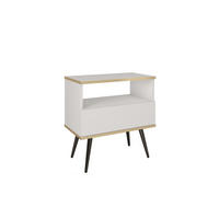 NACHTTISCH ORO Weiß 54x39x59 cm - Weiß, Holzwerkstoff (54/59/39cm) - FURNLUX