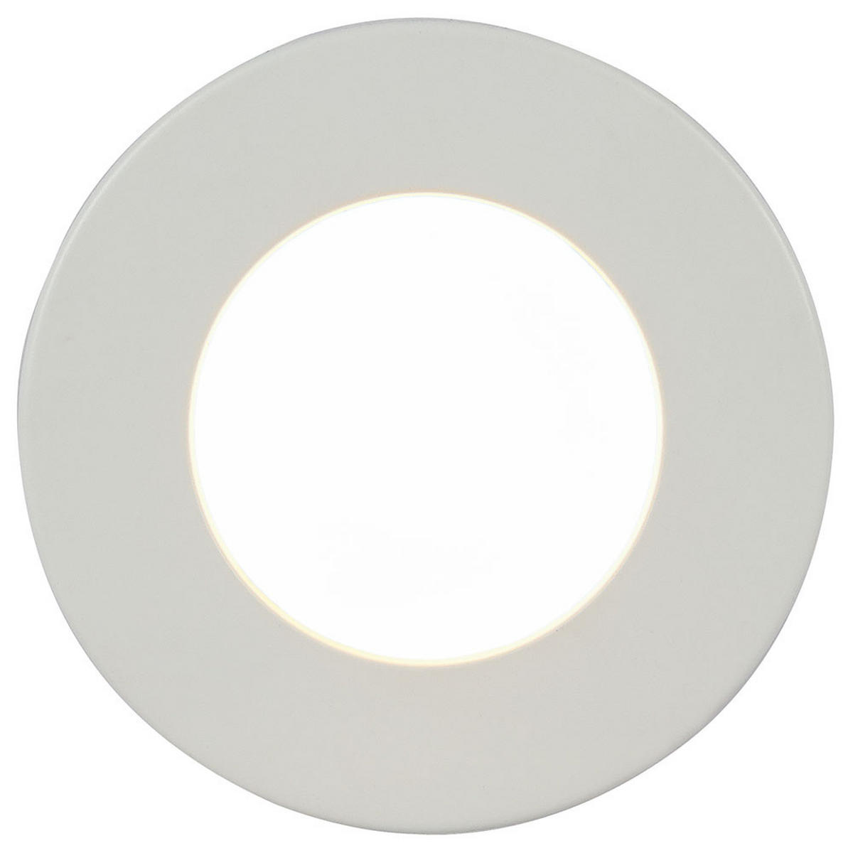 LED DECKENLEUCHTE PAULA Weiß Kunststoff - Weiß, Kunststoff (12.2/12.2/3.5cm) - Globo Lighting