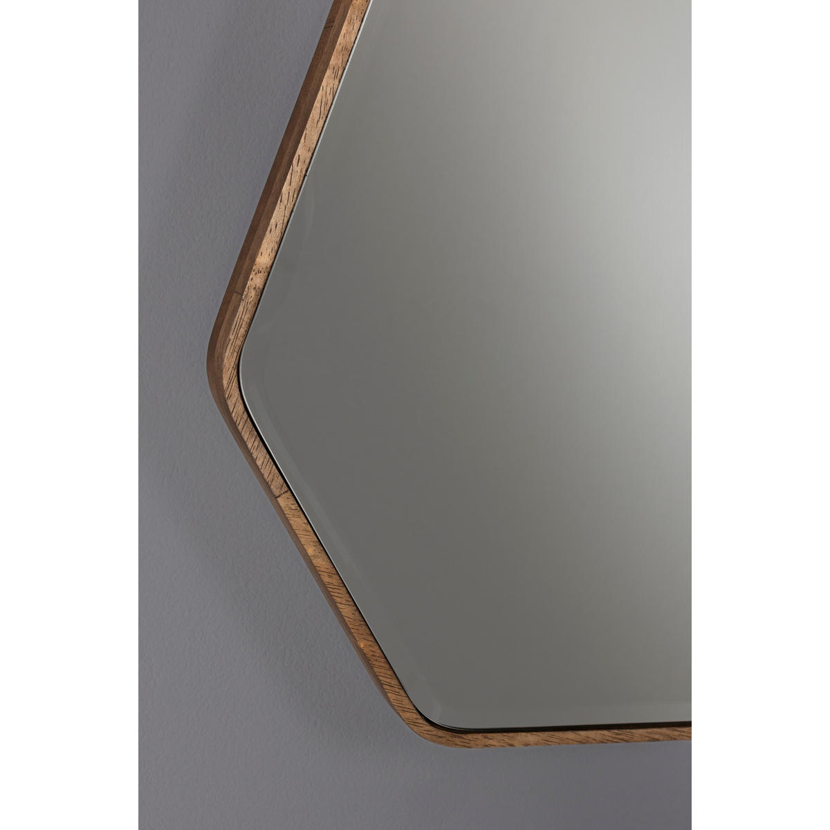 WANDSPIEGEL Bryn Asymmetrische Form - Braun, Holz (41.5/50/3cm) - Dutchbone