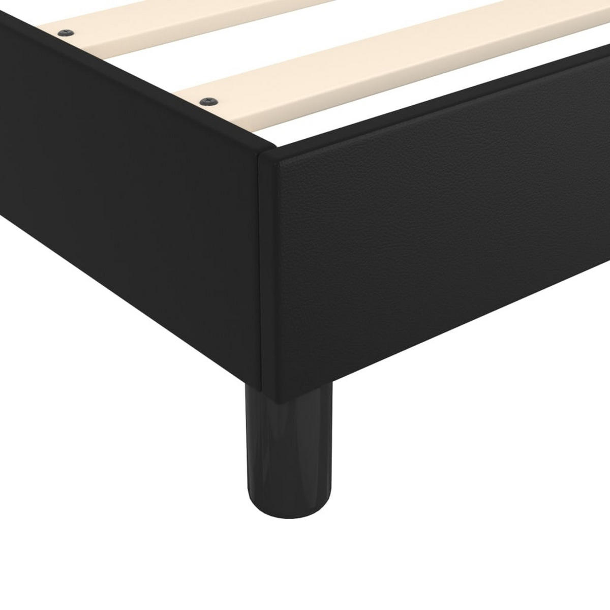 POLSTERBETT Quintero 120/203 cm - Schwarz, Holzwerkstoff (120/200cm) - Nettlife