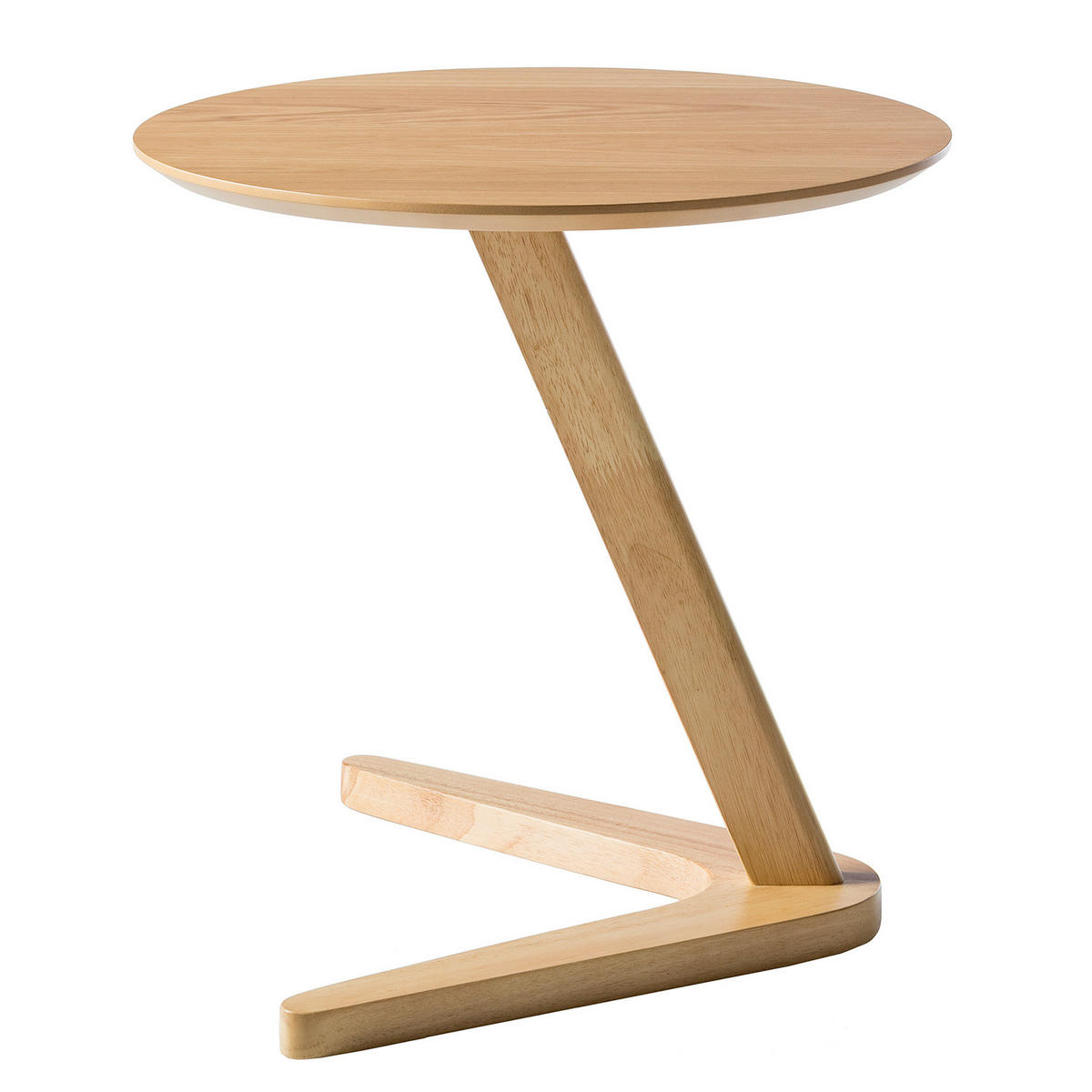 BEISTELLTISCH - Gummibaum teilmassiv - Eichefarben, Holzwerkstoff (50/50/50cm) - home24