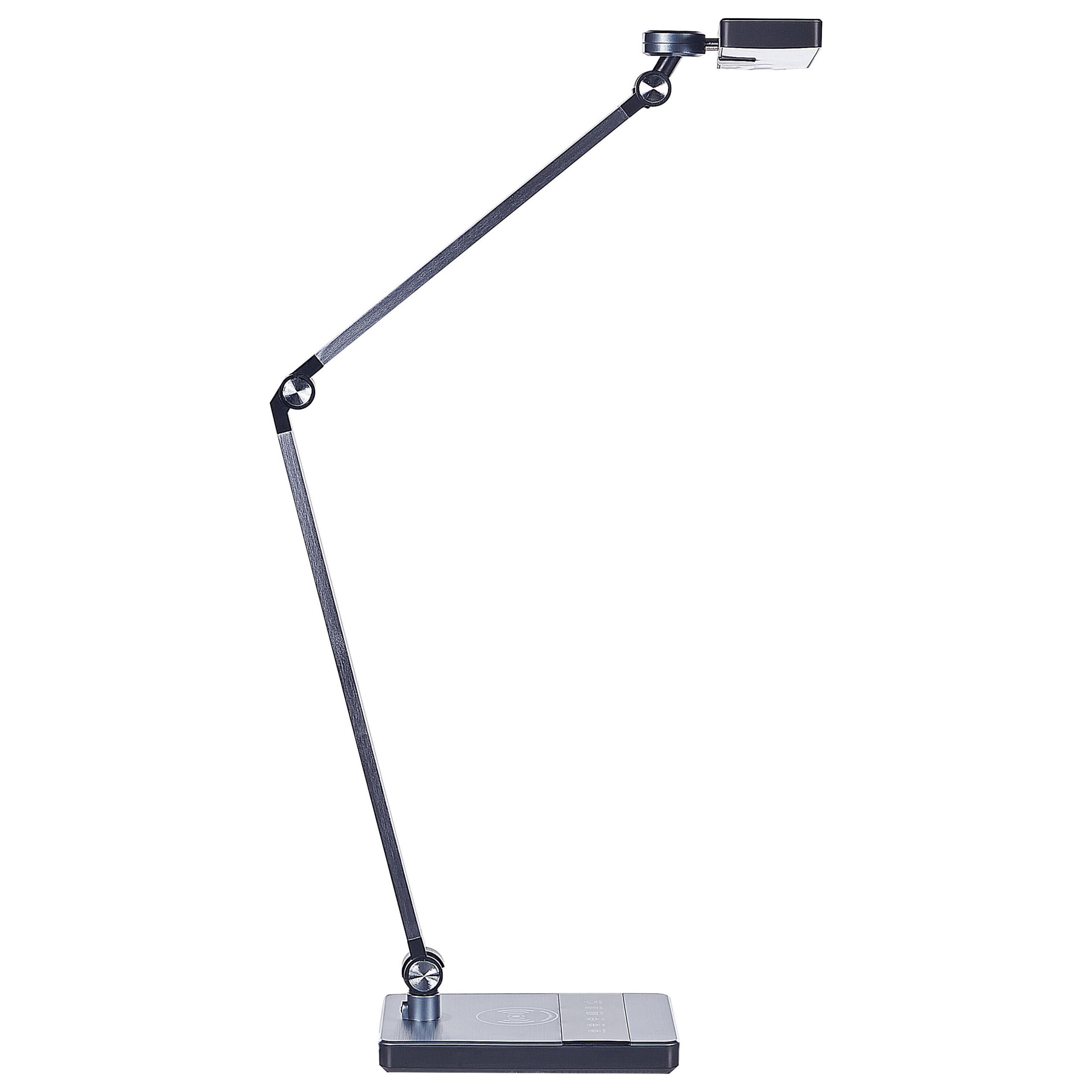SCHREIBTISCHLAMPE Lacerta 19/28/73 cm - Schwarz, Metall (19/28/73cm) - Beliani