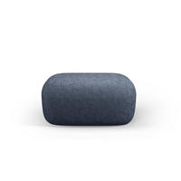 POUF Jenny aus Chenille-Stoff dunkelblau - Dunkelblau, Textil (88/40/90cm) - Micadoni