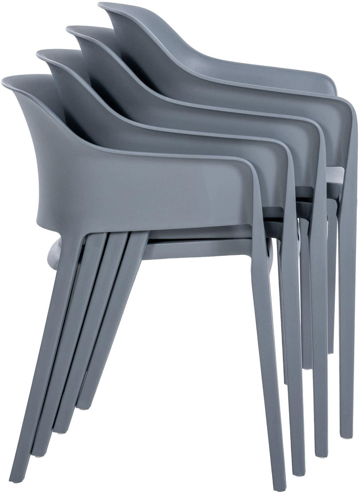 GARTENSTUHL Kunststoff anthrazit - Anthrazit, Kunststoff (56/78/53cm) - CLP