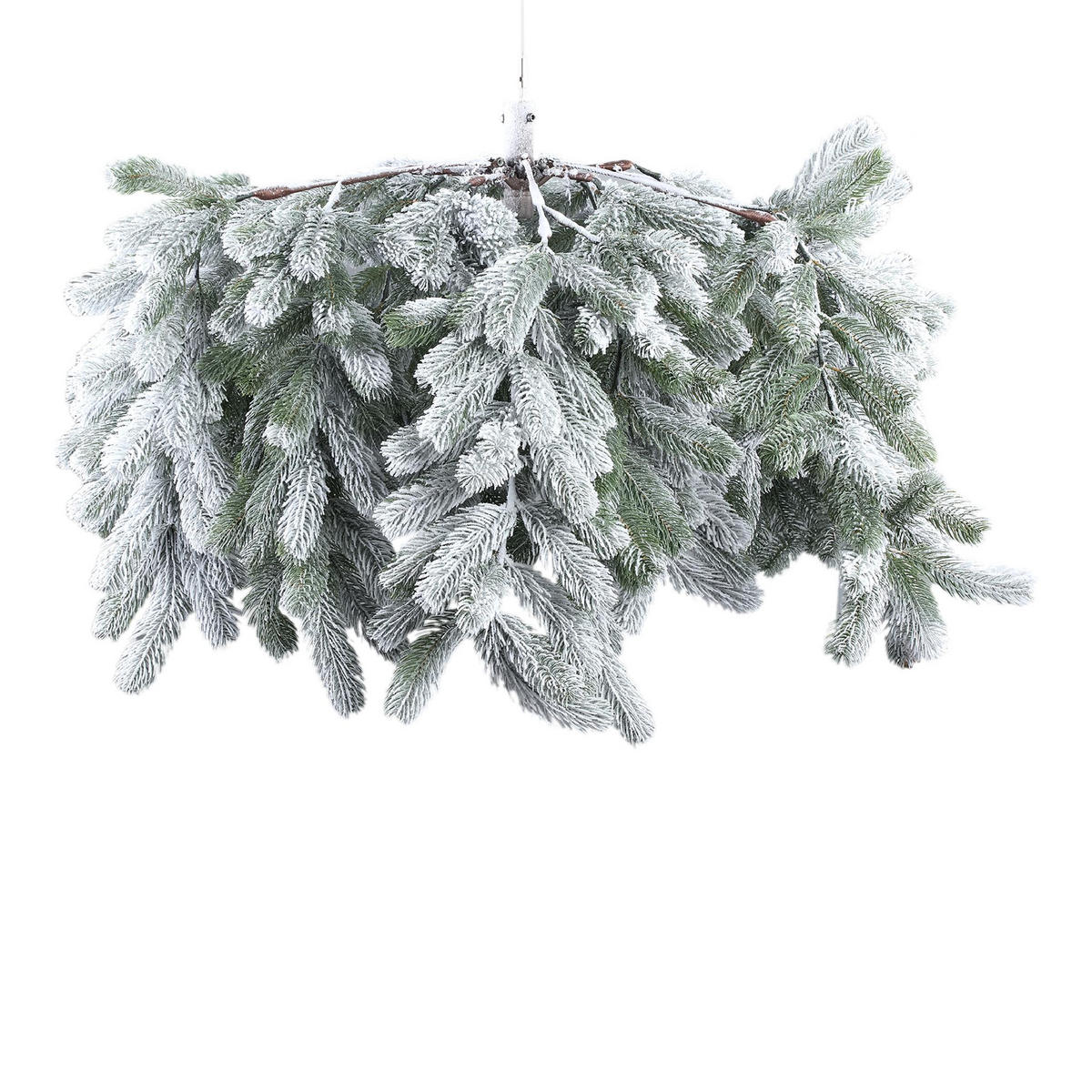 KRANZ Rosamond Weiß 100/100/50cm - Weiß, Metall (50cm) - PTMD Collection