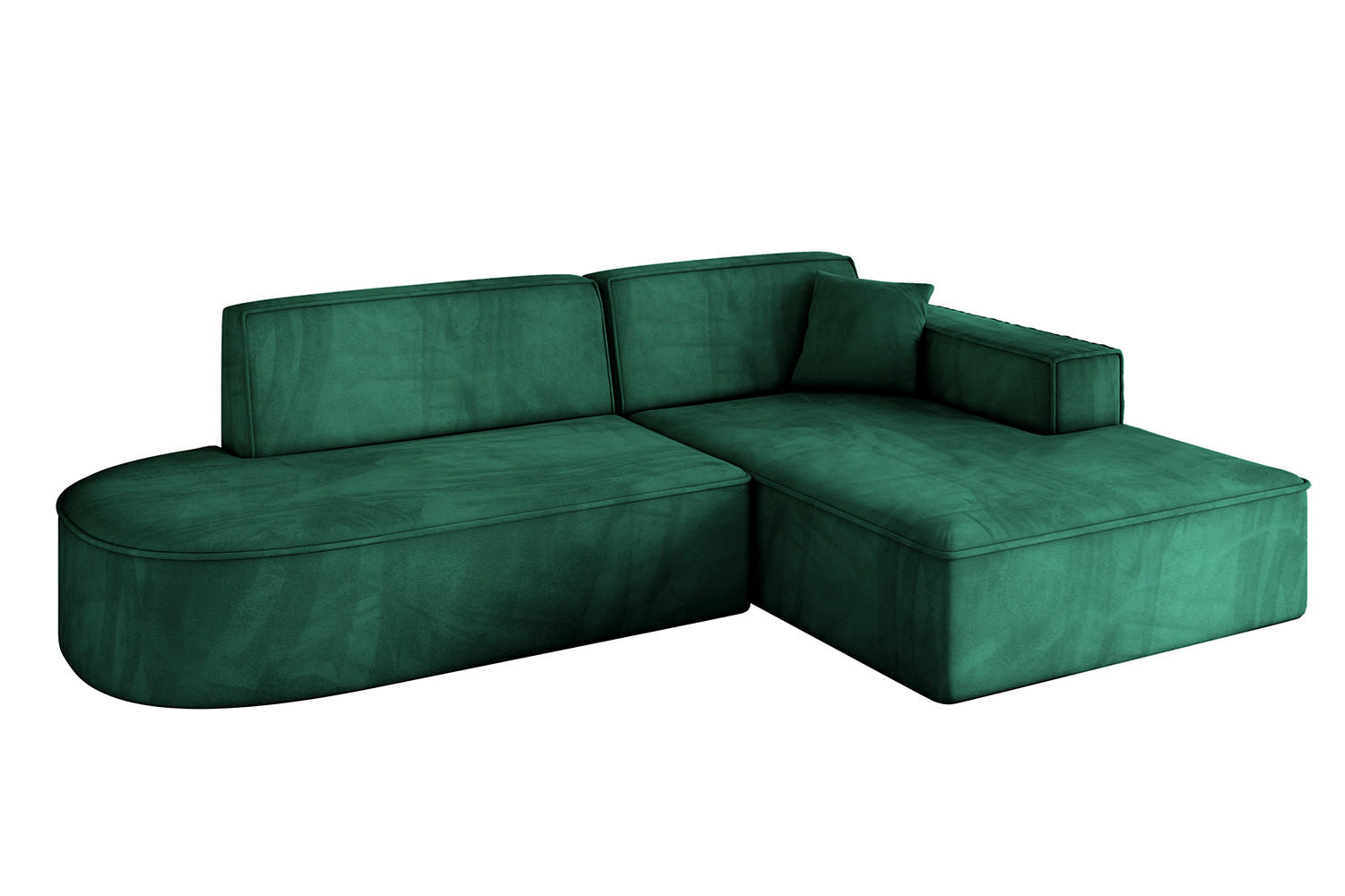 Altdecor Ecksofa Smaragdgrün 232x165 cm