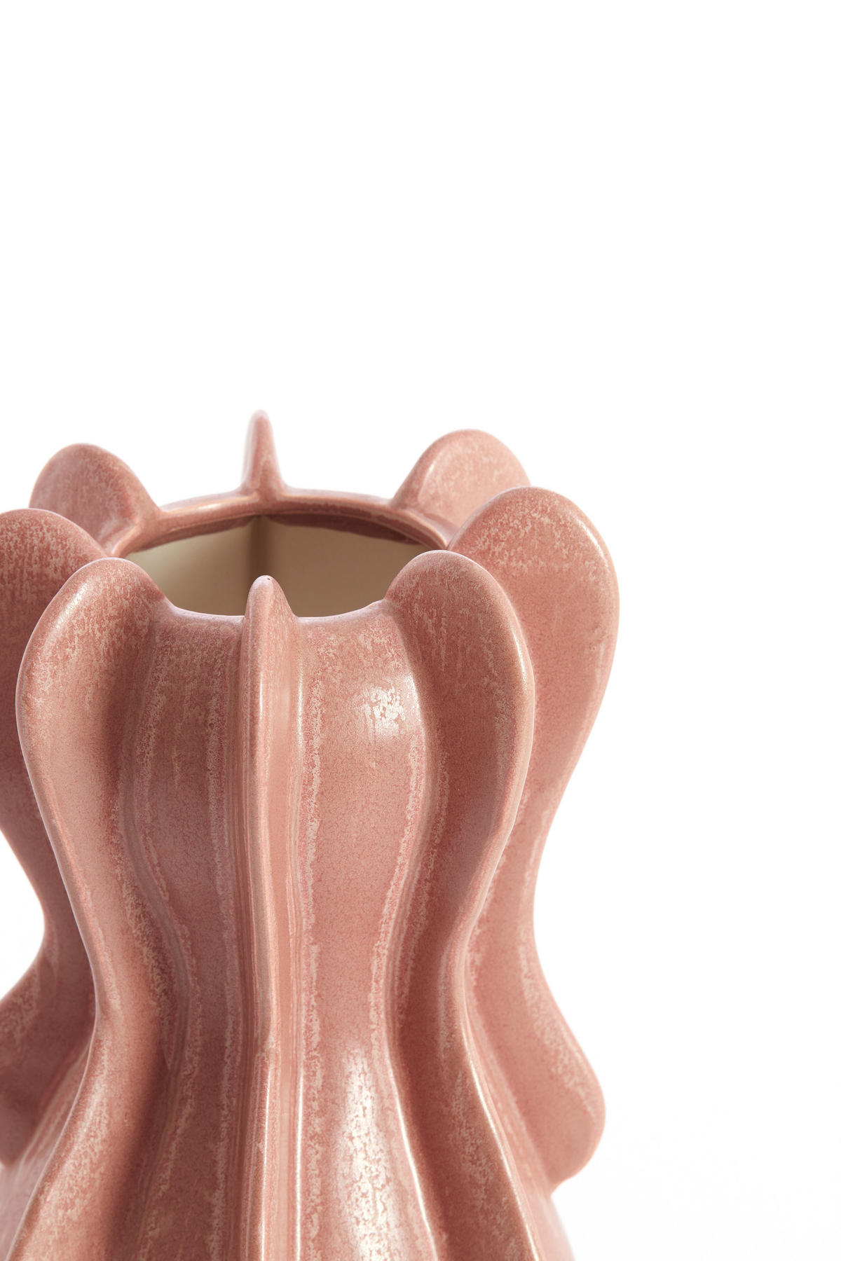 VAZE Magome Rot 16/16/27 cm - Rot, Keramik (27cm) - Light & Living