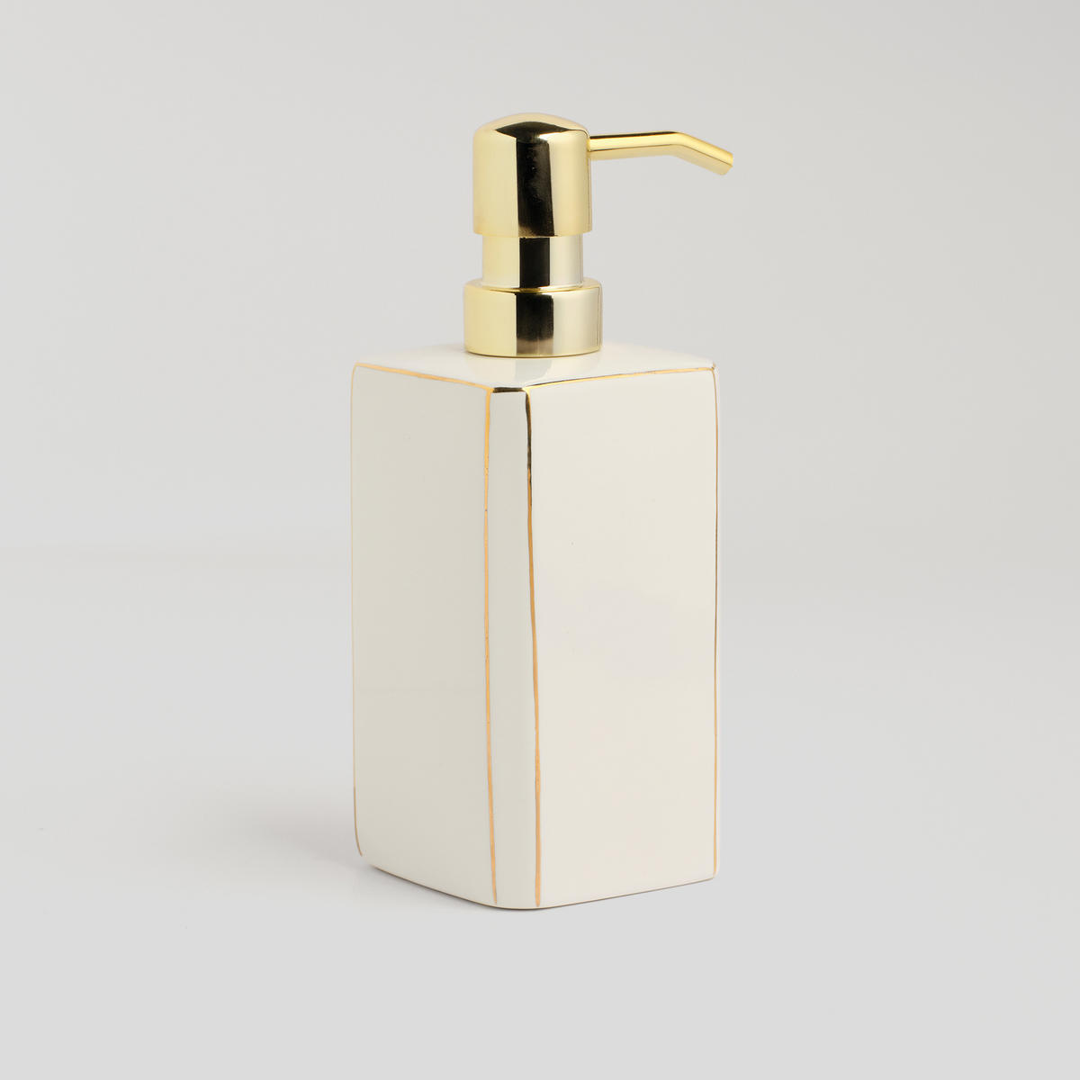 SEIFENSPENDER Lorenzo - Weiß, Keramik (7/18/7cm) - home&you