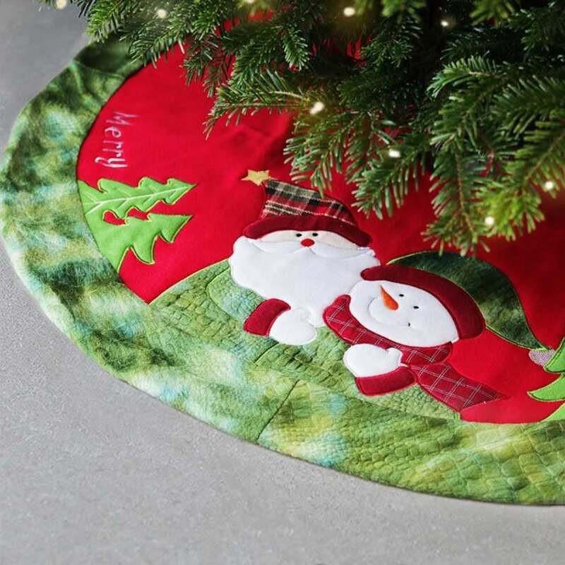 UNIQUE Living - Weihnachtsbaumdecke Gloria - 90x90cm - Mehrfarbig - Multicolor, Textil (90cm) - Unique Living