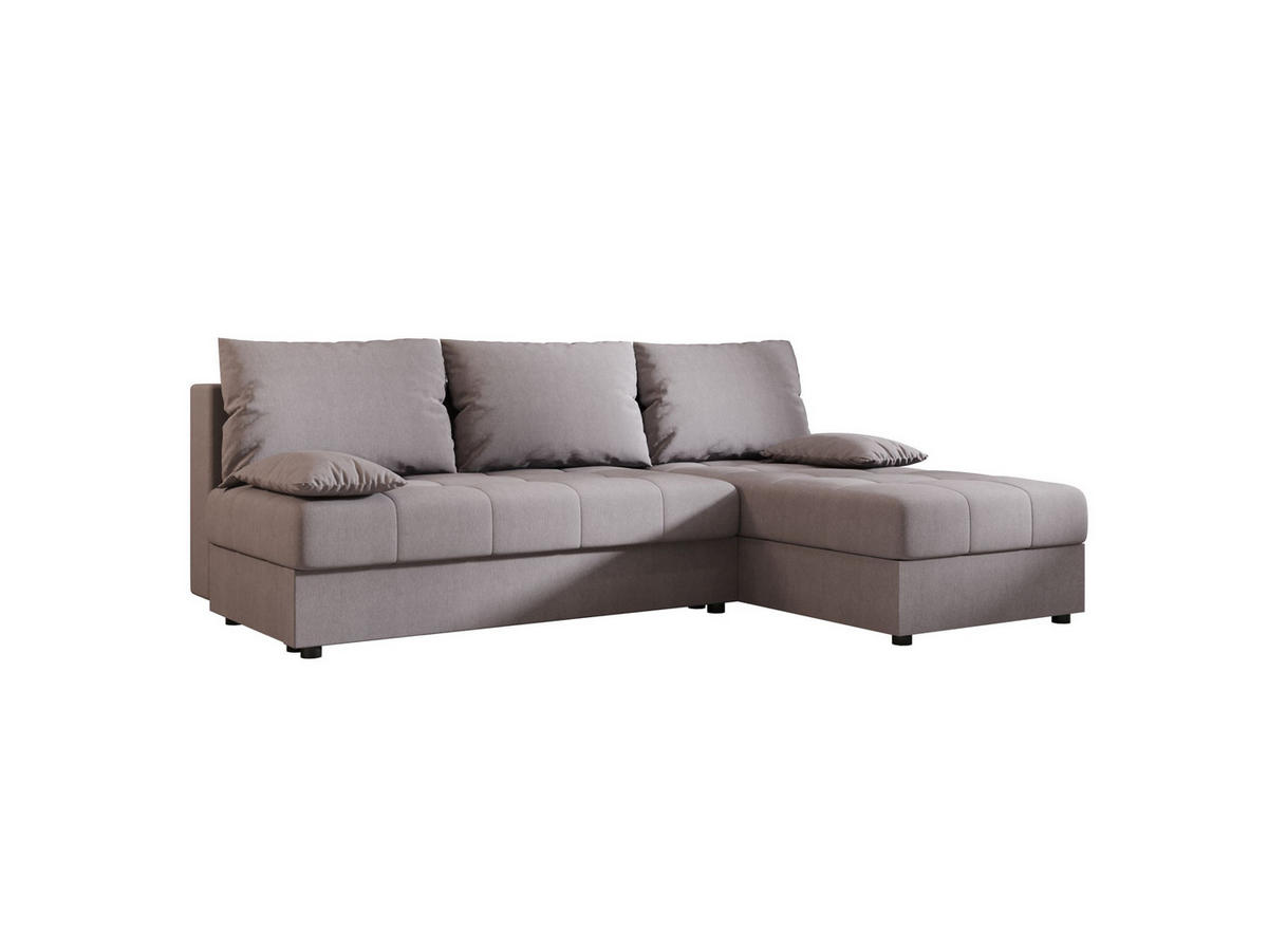 ECKSOFA MOS L Cosmic 160 Rechts mit Schlaffunktion - Grau, Textil (200/143cm) - Bedante