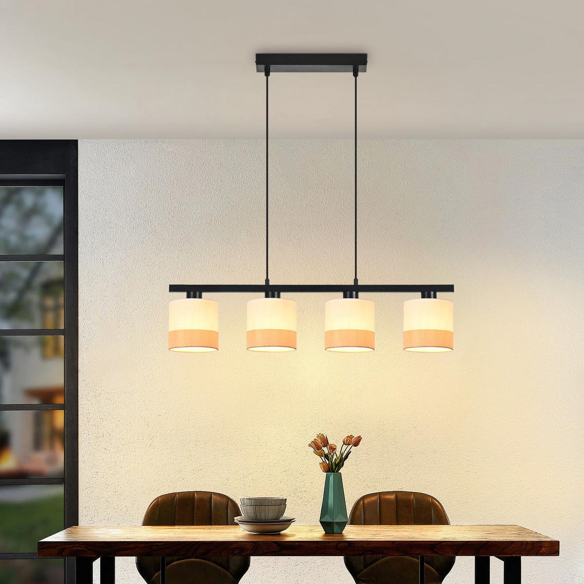 PENDELLEUCHTE Irving 30/5/120 cm - Weiß, Metall (30/5/120cm) - ZMH