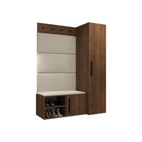 GARDEROBEN-SET Medi II - Beige/Nussbaumfarben, Holzwerkstoff/Kunststoff (40/191/50cm) - MIRJAN24