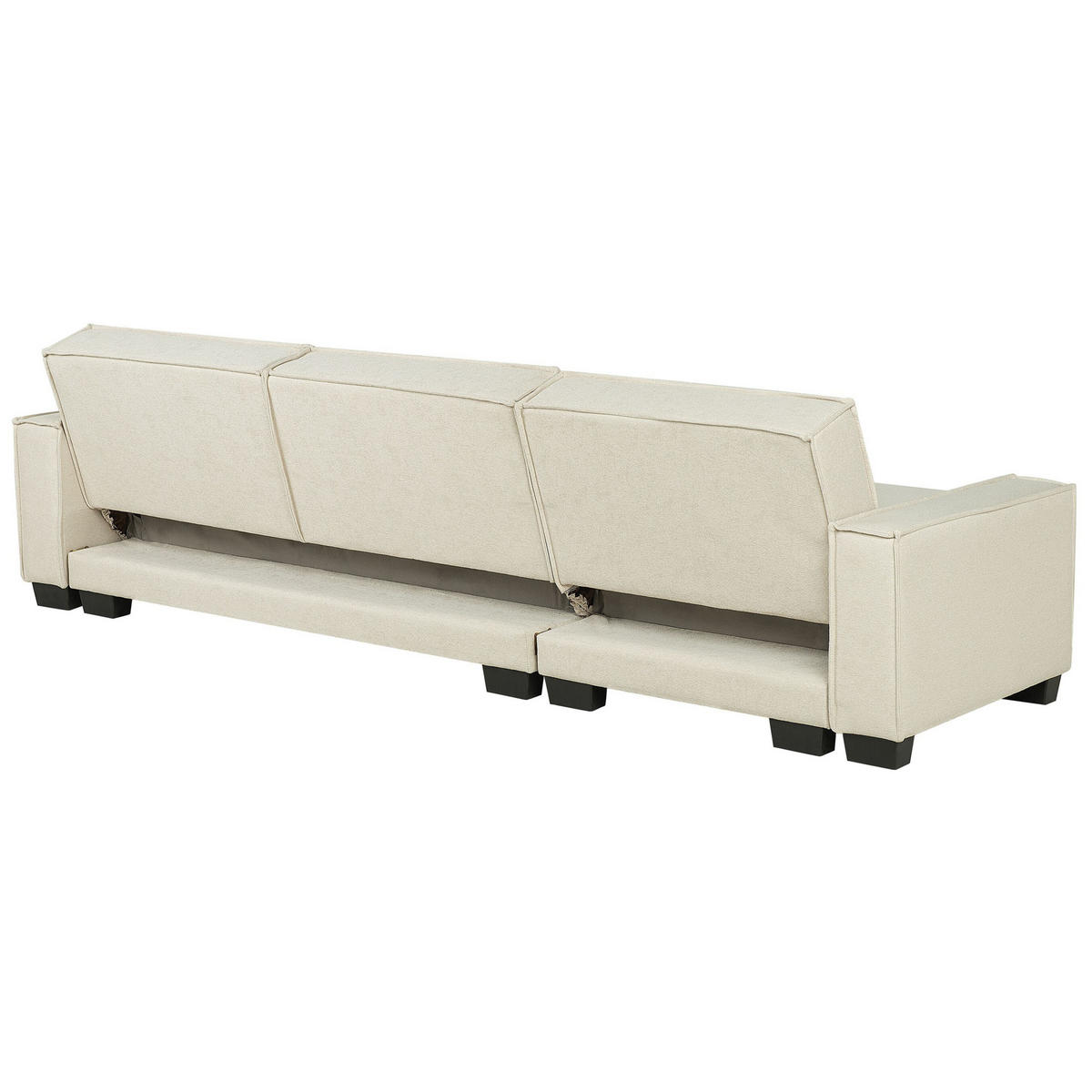 ECKSOFA Polsterbezug Beige rechtsseitig Romedal - Beige, Textil (290/173cm) - Beliani