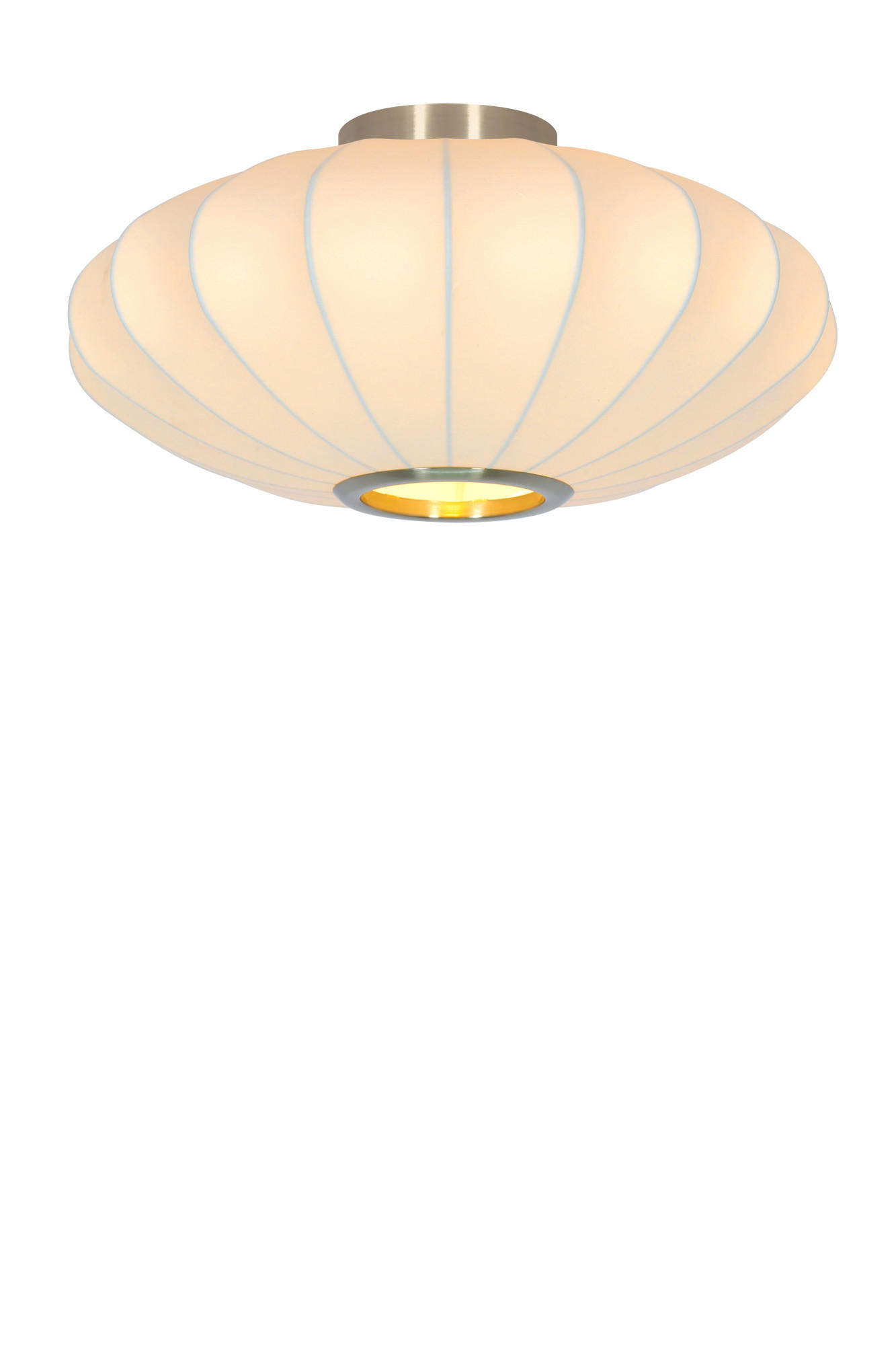 DECKENLEUCHTE Fay Weiß Ø40/17,5 cm - Weiß, Kunststoff (40/40/17.5cm) - Light & Living