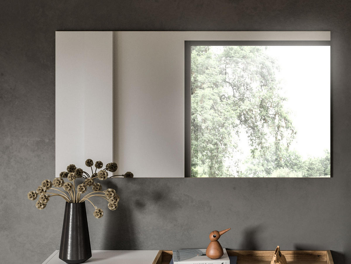 GARDEROBENSPIEGEL Eiche Evoke 120 x 64 cm, Wandspiegel rahmenlos - Eichefarben, Glas/Holzwerkstoff (160/64/2cm) - Inn.Furn