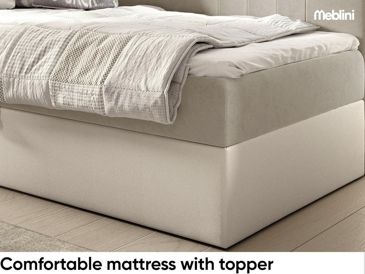 KINDERBETT GARETH 2 - Beige/Weiß, Holzwerkstoff (101/201cm) - Meblini