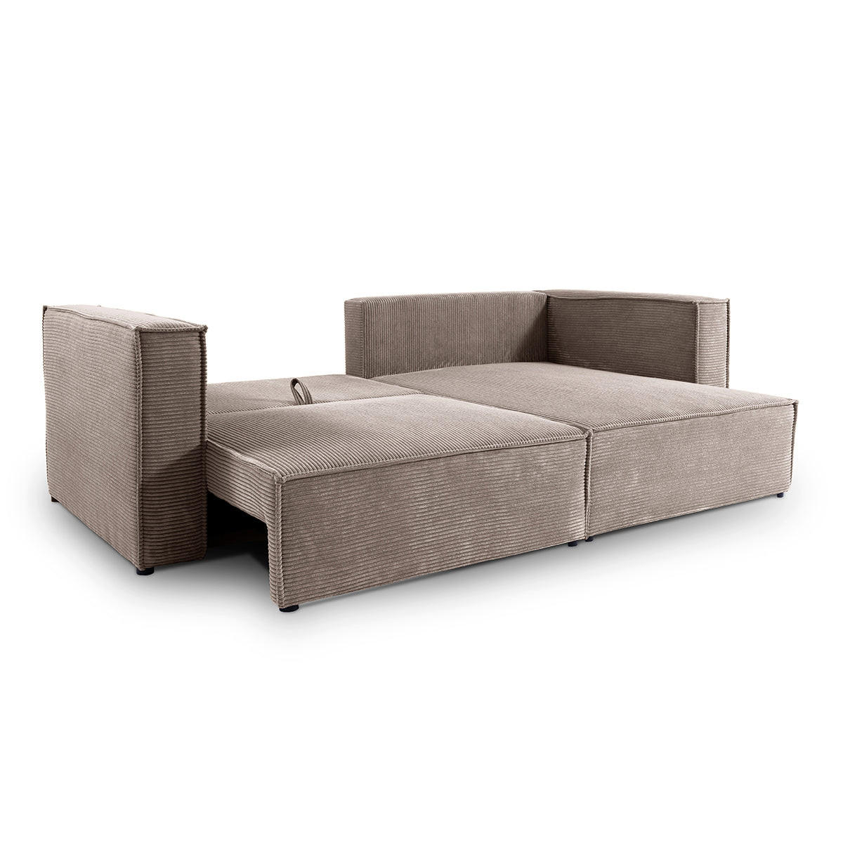 SOFA Jimmy 3 Sitzplätze Taupe - Taupe, Holz (245/77/148cm) - Petits-meubles