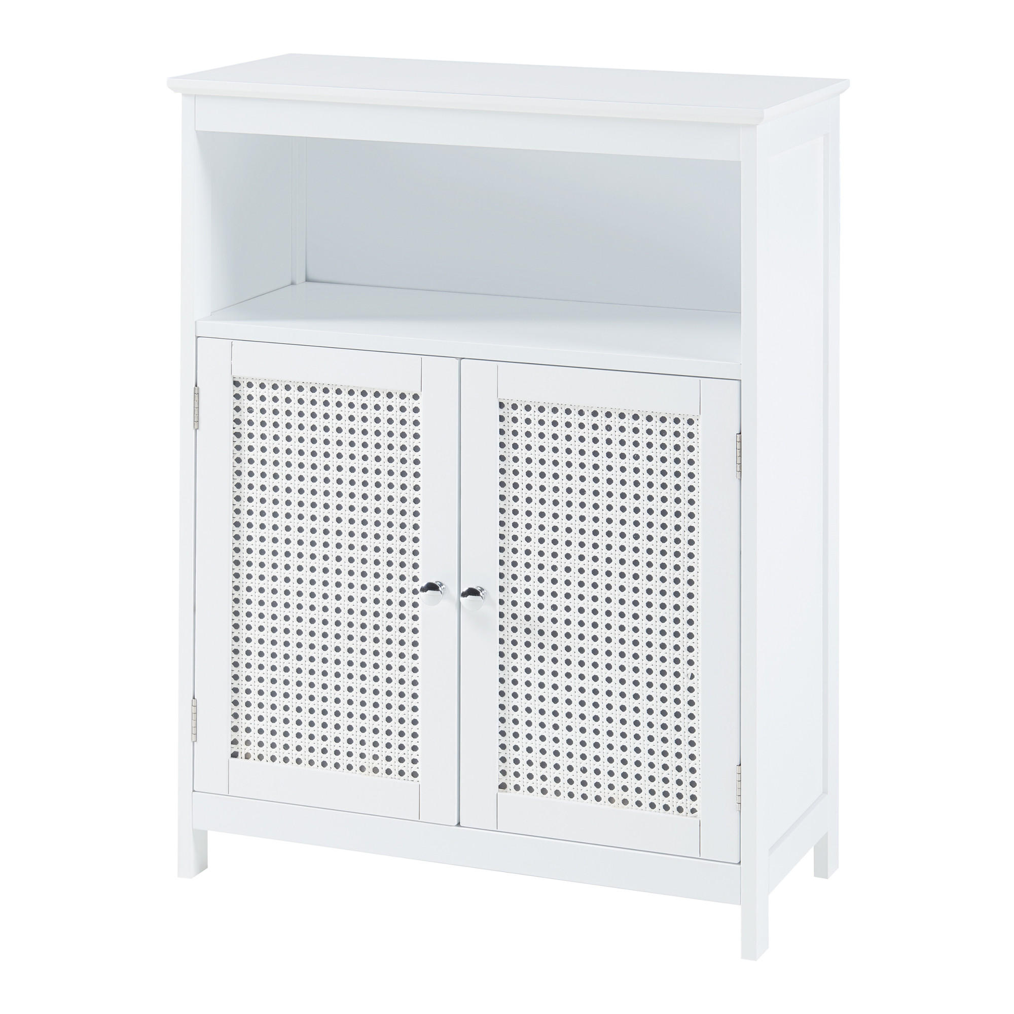 BADEZIMMERSCHRANK Karlsøy - Weiß, Holzwerkstoff (60/80/28cm) - [en.casa]
