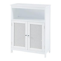 BADEZIMMERSCHRANK Karlsøy - Weiß, Holzwerkstoff (60/80/28cm) - [en.casa]