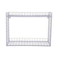 WANDREGAL Reja 40/15/30 cm - Lila, Metall (15/30/40cm) - Present Time