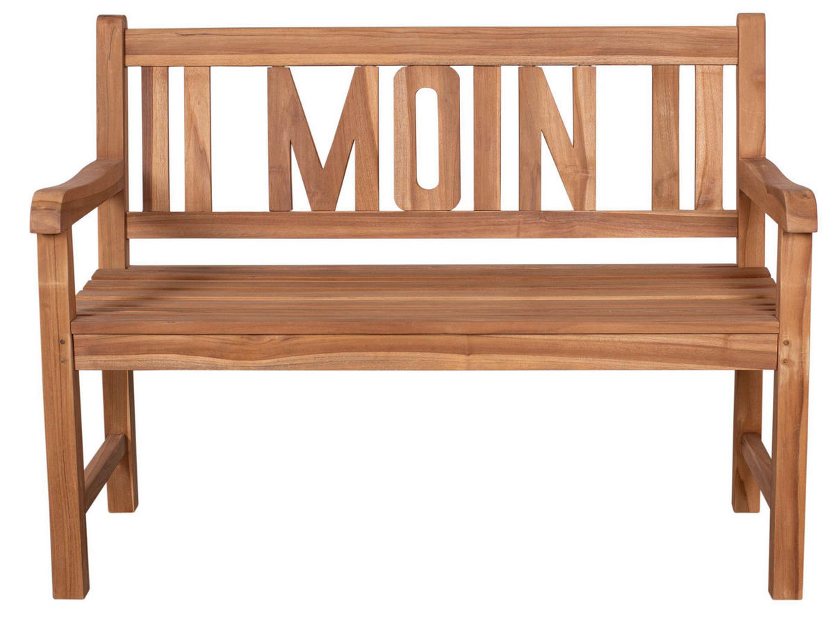 GARTENBANK Moin - Naturfarben, Holz (120/94/60cm) - Mr. Deko