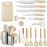KÜCHENHELFER Set 18-teilig Khaki - Multicolor, Metall