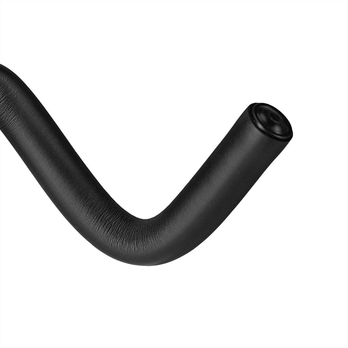 FAHRRAD-WANDHALTERUNG - Schwarz, Textil/Metall (27/18/36cm) - Relaxdays