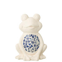 DEKOOBJEKT SCHILDKRÖTE AUßENBEREICH Beige - Blau, Glas/Naturmaterialien (20/39/27.5cm) - J-Line
