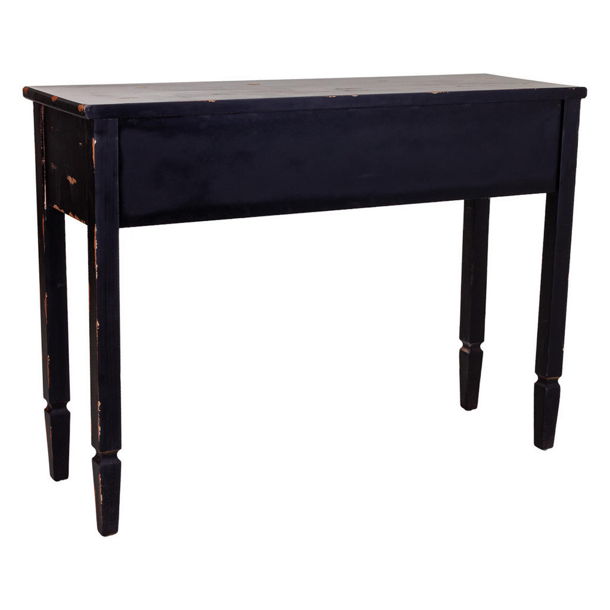 KONSOLE aus holz 112x38x82 cm Schwarz - Schwarz, Holz (38/112/82cm) - Wanderlust