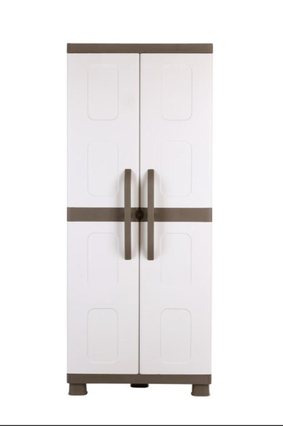MEHRZWECKSCHRANK , S-Free, 4 Einlegeböden, 73x44x179 cm - Creme, Kunststoff (73/179/44cm)