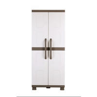 MEHRZWECKSCHRANK , S-Free, 4 Einlegeböden, 73x44x179 cm - Creme, Kunststoff (73/179/44cm)