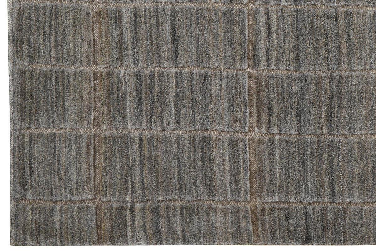 TEPPICH Gabbeh Grau 185/162 cm Schurwolle - Grau, Textil (162/185cm) - Looma