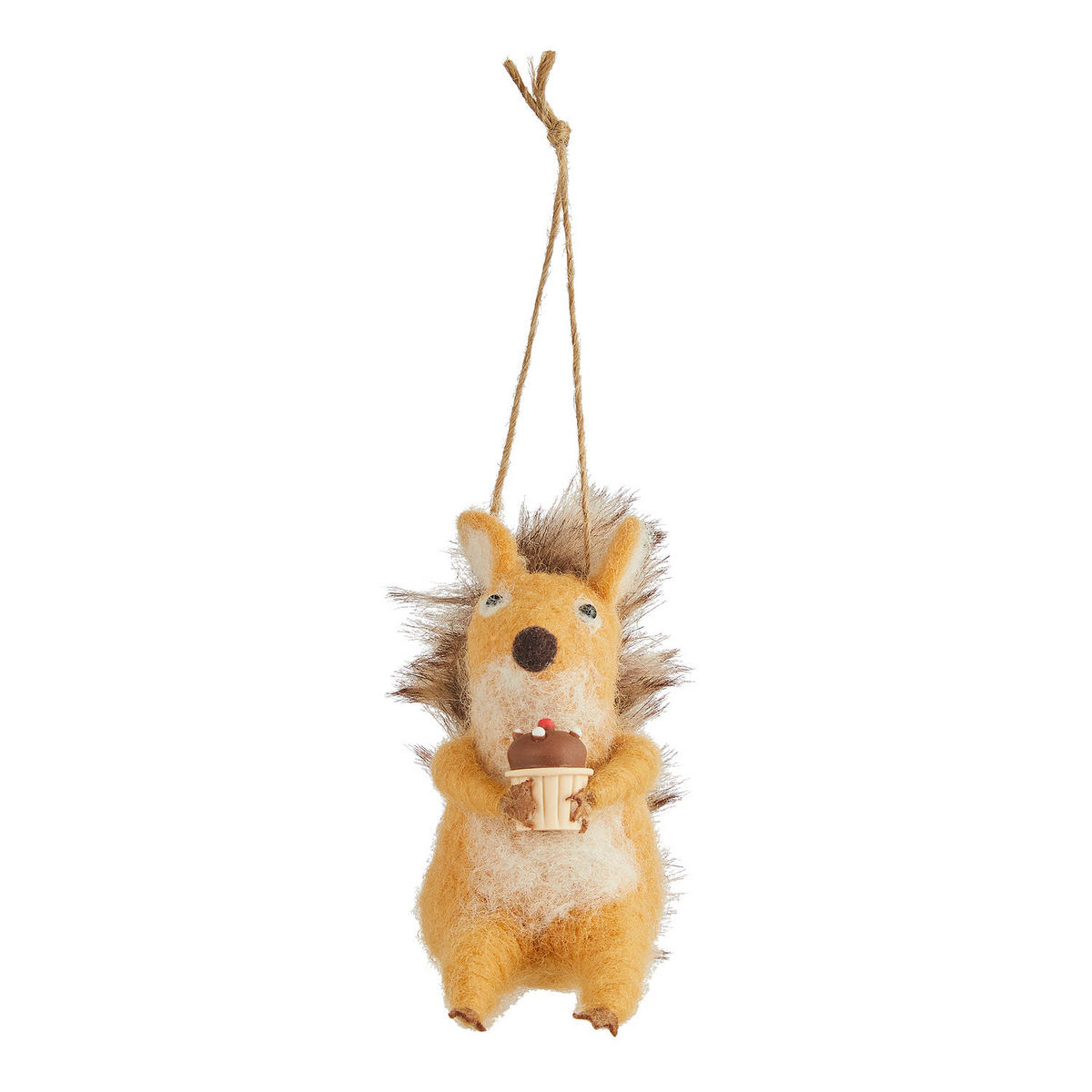 BAUMANHÄNGER Hang On Eichhörnchen - Braun, Textil (4/9/8cm) - Butlers