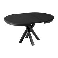 AUSZIEHTISCH Malumi MM-12 100-140 x 100 x 75 cm Schwarz Paintflow - Schwarz, Holzwerkstoff/Metall (100/100/75cm) - Koseto