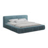 POLSTERBETT mit Bettkasten und Lattenrost 178x238 Blau - Blau/Blaugrau, Kunststoff/Textil (140/200cm) - Makamii