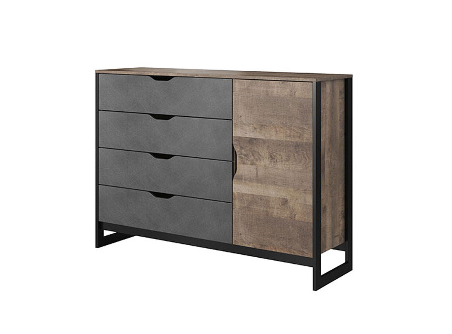 SIDEBOARD Arden Sand Grange Eiche - matera 138 cm / 39 cm / 99 cm - Braun, Holz/Holzwerkstoff (138/99/39cm) - Feldmann-Wohnen