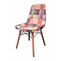 STUHL DENVER mit Holzbeinen - Multicolor, Holz/Textil (46/85/46cm) - Stuhlmann