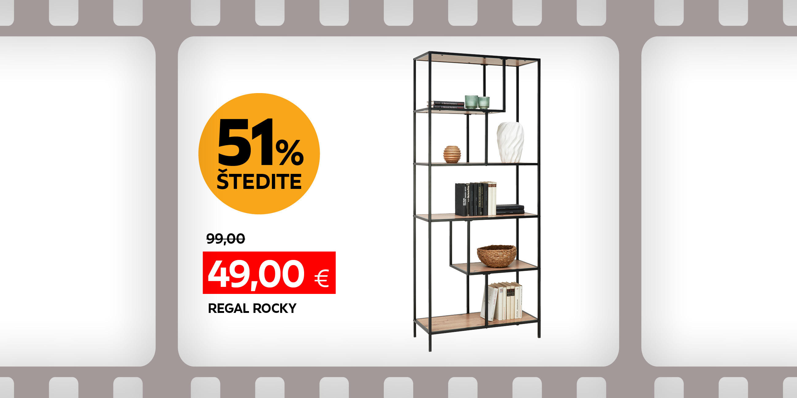 regal Rocky umjesto 99,00 € nova cijena 49,00 € štedite 51%