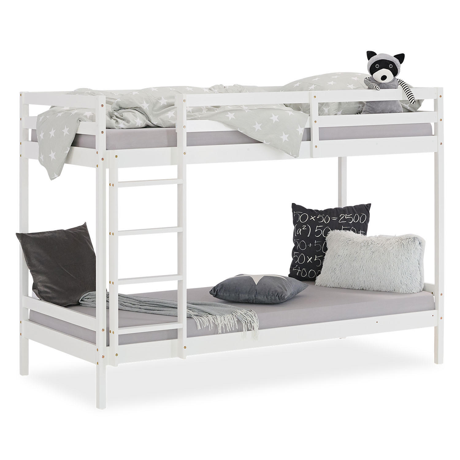 ETAGENBETT 90/200 cm Weiß - Weiß, Holz - Homestyle4u