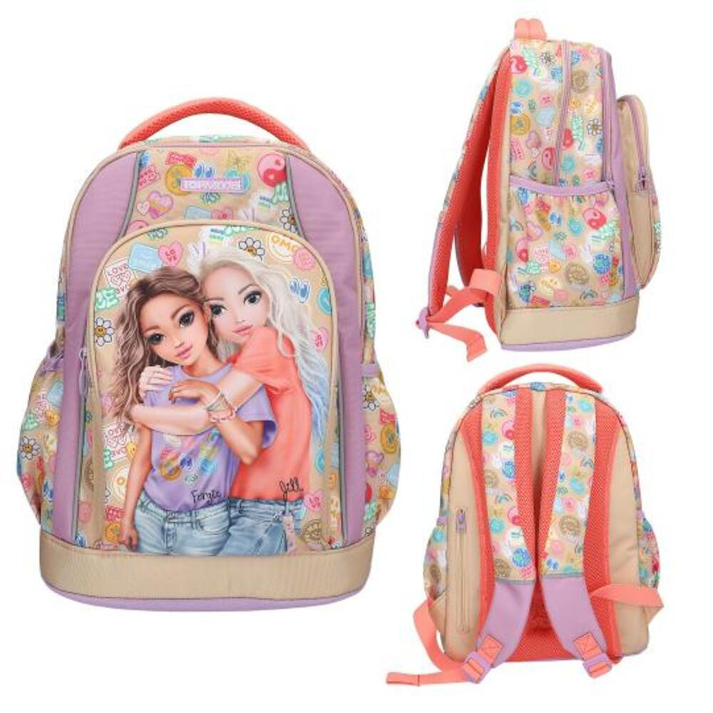 SCHULRUCKSACK GIRL POWER TOPModel bunt 21 x 34 x 44 cm - Multicolor, Textil (30/18cm) - Depesche Germany
