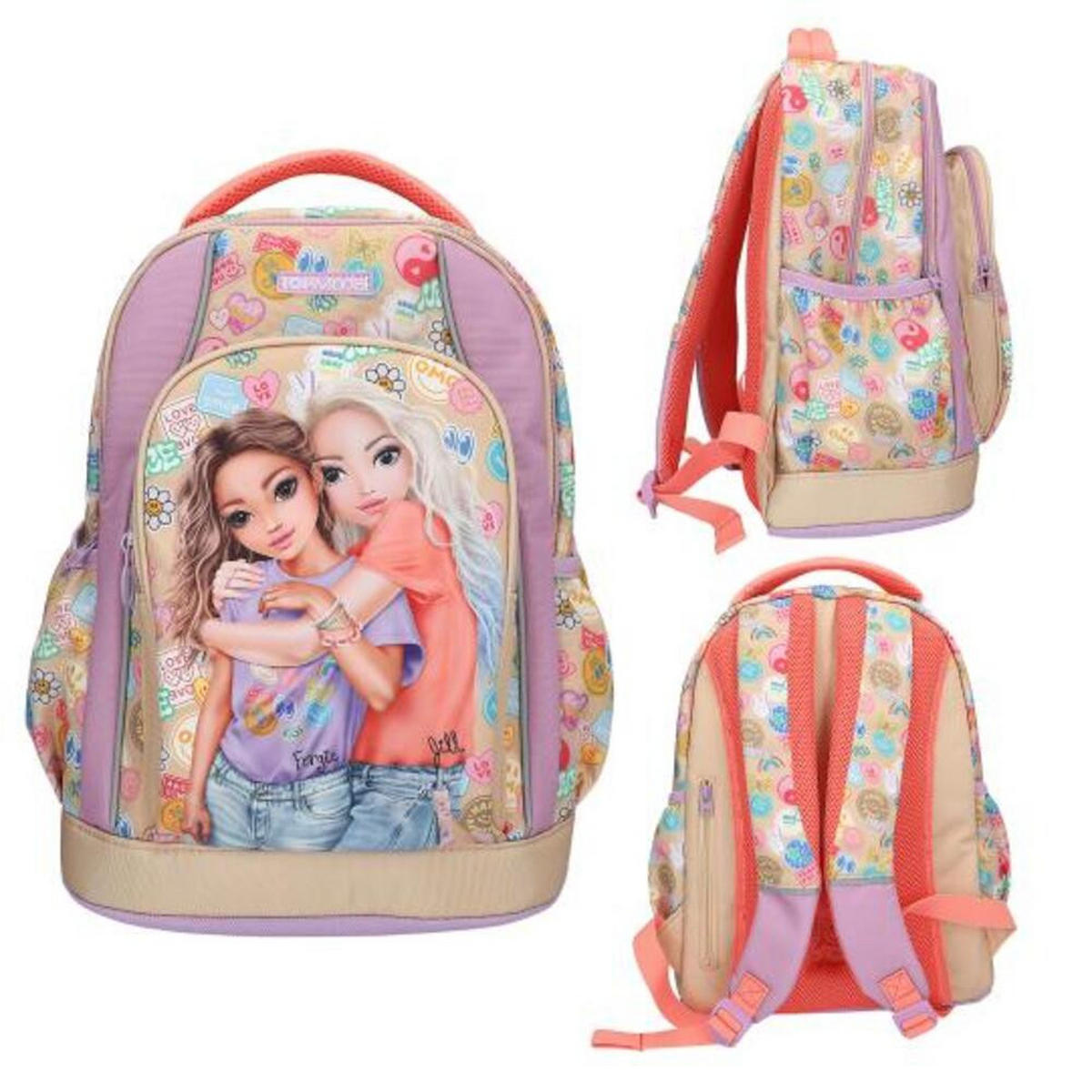 SCHULRUCKSACK GIRL POWER TOPModel bunt 21 x 34 x 44 cm - Multicolor, Textil (30/18cm) - Depesche Germany