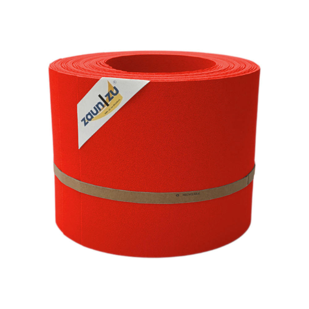 SICHTSCHUTZSTREIFEN PP Sichtschutzstreifen Doppelstabzaun Rot, 10x 2,55m - Rot, Kunststoff (2550/19cm) - ZAUN|ZU