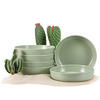 TELLER-SET VICTO 6-tlg Suppenteller - Grün, Keramik (18cm) - KONSIMO®