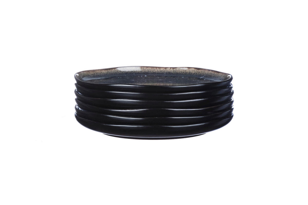 TELLER Iris Ø21,5cm - 6er-Set - Nachtblau - Blau, Keramik (21.5cm) - Björn