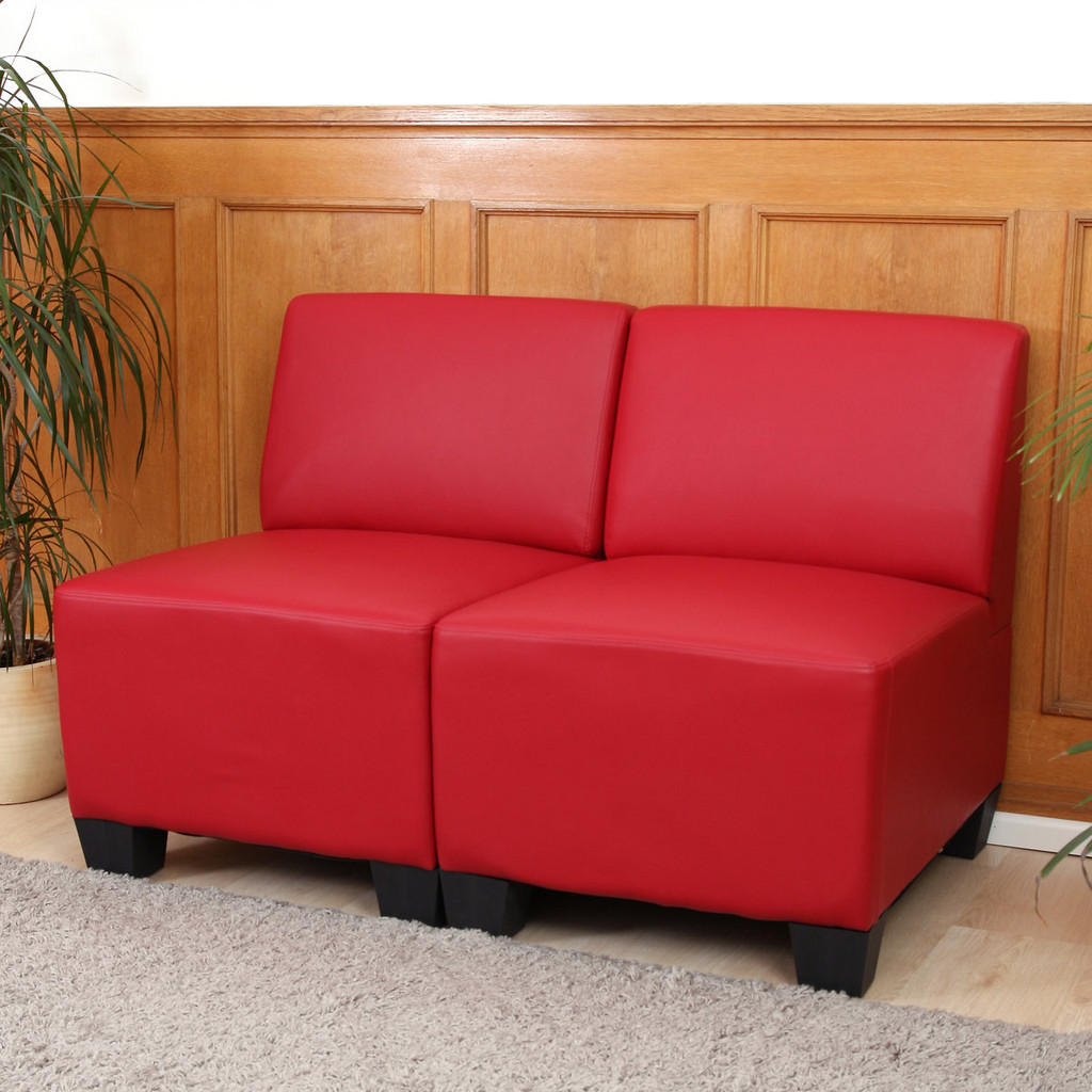 Thumbnail - MCW 2-Sitzer, Rot, Textil, 114x76x72 cm, Wohnzimmer, Sofas & Couches, Sofas, 2-Sitzer Sofas