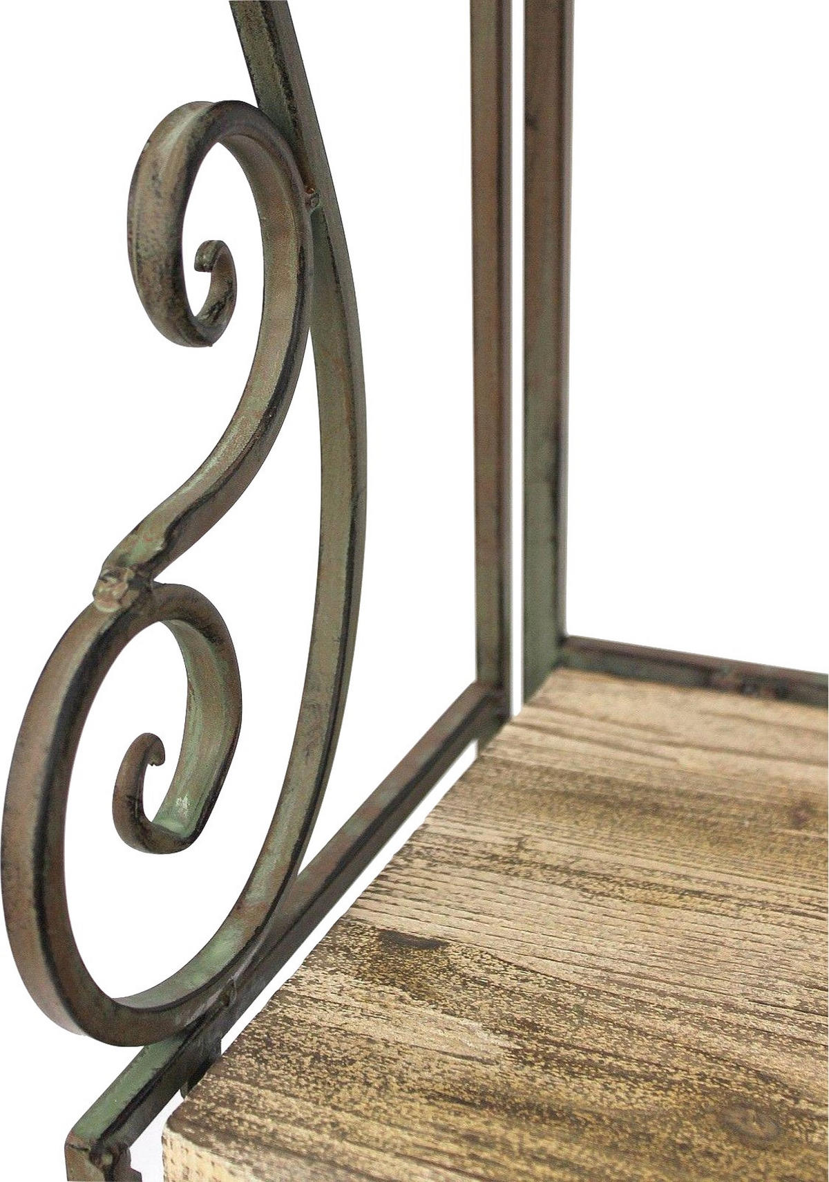 REGAL 150 cm aus Metall mit Holzablagen 12060 - Grün, Metall (60/150/33cm) - DanDiBo