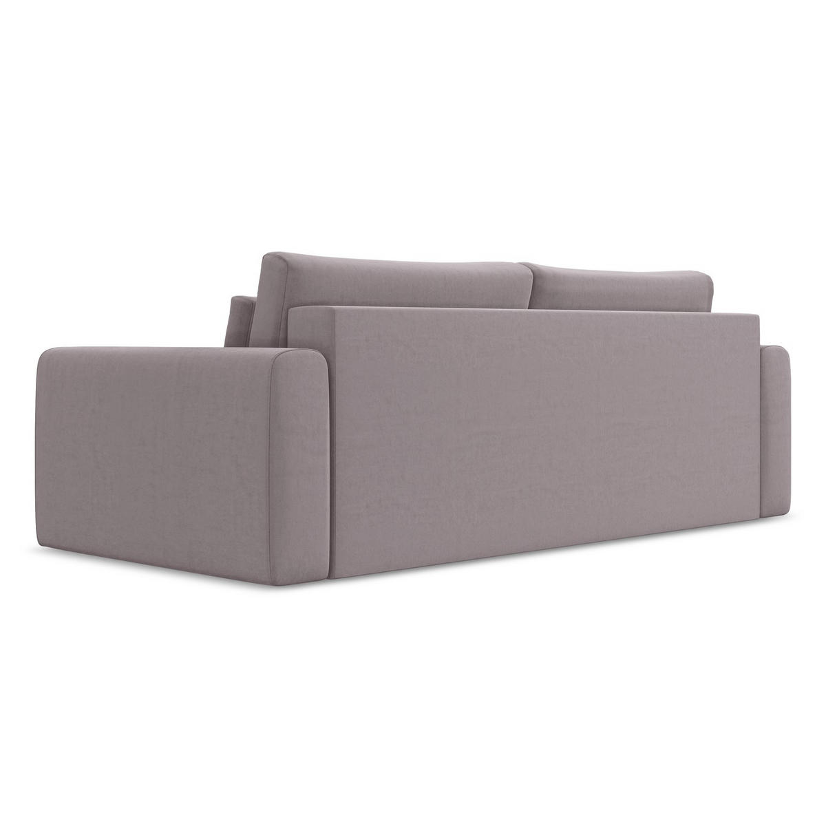 3-SITZER SOFA mit Schlaffunktion Samt Stoff Violett - Lila/Flieder, Kunststoff/Textil (238/82/105cm) - LaMiaSofa