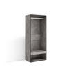 OFFENER KLEIDERSCHRANK, Garderobenschrank, zementgrau, 35/60/145cm - Grau, Holzwerkstoff (60/145/35cm) - Skraut Home